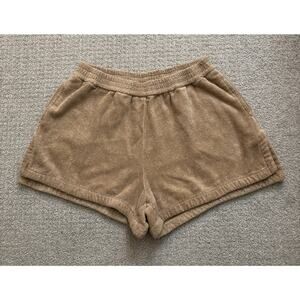 Terry Towelling Estate Shorts Terry Shorts Cotton Pockets Beach Resort Women L